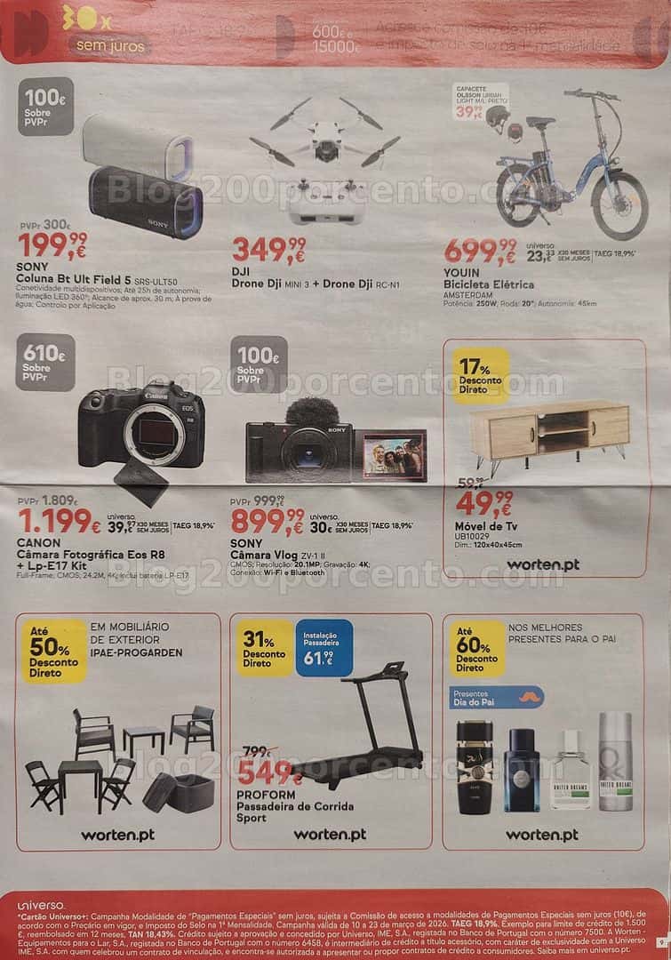 Antevisão Folheto WORTEN Promoções de 10 a 23 março